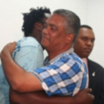 Vladimir Guerrero y mayor de la PN se poner de acuerdo y dejan a un lado diferencias