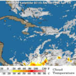 Onamet informa sistema frontal y vaguada generan nublados y aguaceros