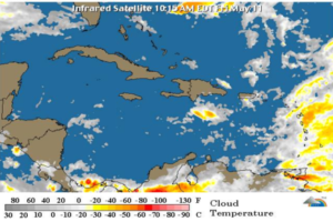 Onamet: continuarán los aguaceros y tormentas eléctricas durante las próximas 60 horas