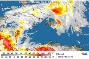 Aguaceros con tormentas eléctricas ocurrirán este sábado y domingo en el país