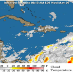 Onamet informa seguirán aguaceros con tronadas y otra vaguada se acercará al país