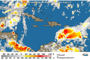 Onamet anuncia onda tropical aumentará aguaceros, tronadas y ráfagas de viento