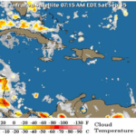 Dice habrá aguaceros dispersos y tormentas eléctricas; temperaturas seguirán calurosas
