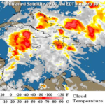 Vaguada y viento del sureste provocarán aguaceros dispersos con tronadas