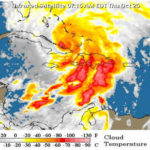 Huracán Sandy pasa a categoría dos; su campo nuboso provoca aguaceros en RD