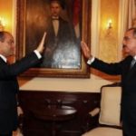 Presidente Medina juramenta a Briunny Garabito Segura embajador en Colombia