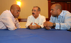 Danilo Medina se reúne con Martelly y Lamothe en Managua