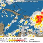 Onamet informa tormenta tropical Gabrielle se mueve lentamente hacia el noroeste de PR