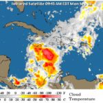 Vaguada frontal y onda tropical seguirán provocando aguaceros dispersos