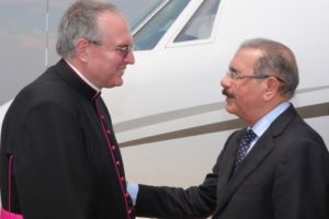 Presidente Danilo Medina llega a Roma