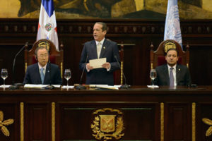 Presidente del Senado rechaza ante Ban Ki-moon que en RD se discrimine a ciudadanos haitianos