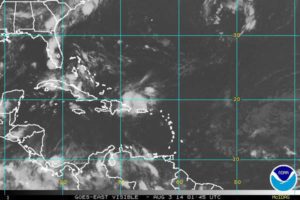 Onamet informa campos nubosos asociados a tormenta tropical Bertha penetran a RD