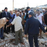 Presidente Medina en zonas afectadas por lluvias; escucha a familias y ordena asistencia