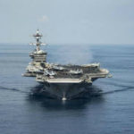 El portaaviones de EEUU llegará al Mar de Japón en cuestión de días
