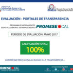 Promese/CAL obtiene durante tres meses consecutivos calificación 100%