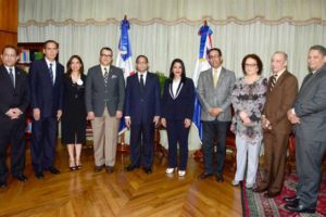 Pleno TSE visita al presidente de la Suprema Corte de Justicia