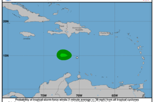 Isaac se degrada a depresión tropical, continúa alejándose de RD