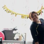 Empleados de Autoridad Portuaria celebran cumpleaños de Niurka Celine Evangelista Acevedo