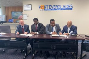 Autoridad Portuaria Dominicana y Port Everglades de La Florida pactan ampliar comercio bilateral