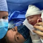 En pleno auge del COVID-19, comunicadora Marianne Cruz da bienvenida a su hijo