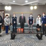 Pleno JCE recibe a integrantes de la Misión de Observación Electoral de UNIORE para Elecciones del 5 de julio