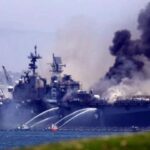 Al menos 18 militares heridos por una explosión en un buque de guerra de EEUU en California