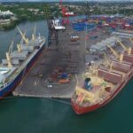 Exportaciones del régimen zonas francas hechas por cuatro puertos del país en ocho meses disminuyeron en un menos -9 %