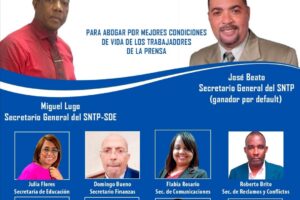 Plancha dos encabezada por Lugo anunciará esta noche gama de beneficios para miembros del SNTP-SDE