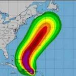 Huracán Fiona cerca de Punta Cana, y lluvias y vientos moderados a fuertes en provincias orientales