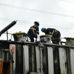 EDEEste deja en servicio transformador en Subestación César Nicolás Penson a cinco días de incendio