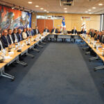 Valdez Albizu, Magín Díaz y Alejandro Fernández se reúnen con los presidentes del sector financiero para pasar revista a la economía nacional