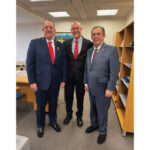 Gobernador Valdez Albizu y ministro Magín Díaz se reúnen con el director ejecutivo del FMI, André Roncaglia