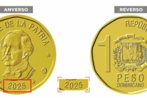 BCRD emite monedas de RD$1.00, año 2025; circularán desde este viernes